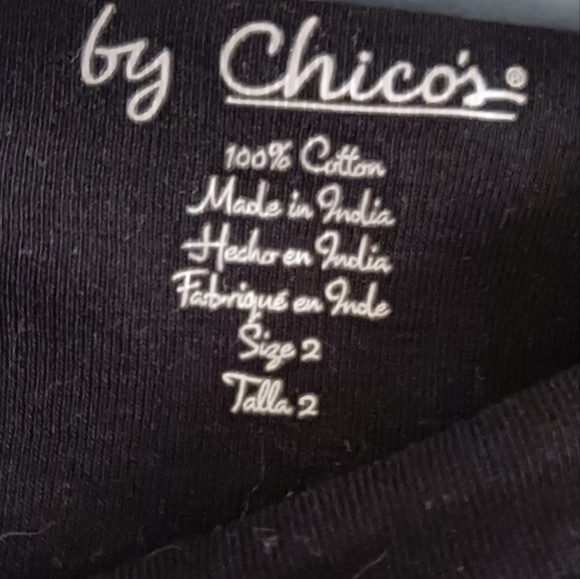 Chico's boatneck t-shirt size 2 - Picture 2 of 2